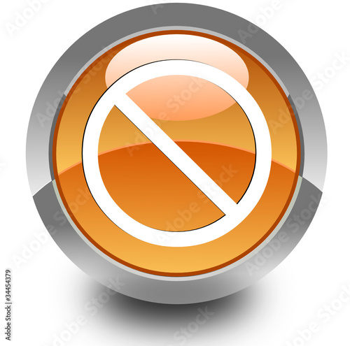 Access denied glossy icon