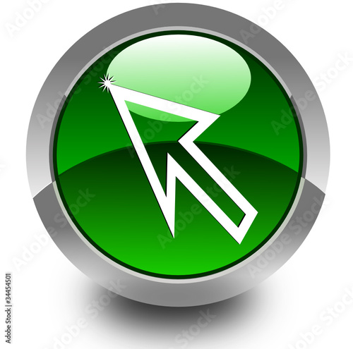 Cursor glossy icon