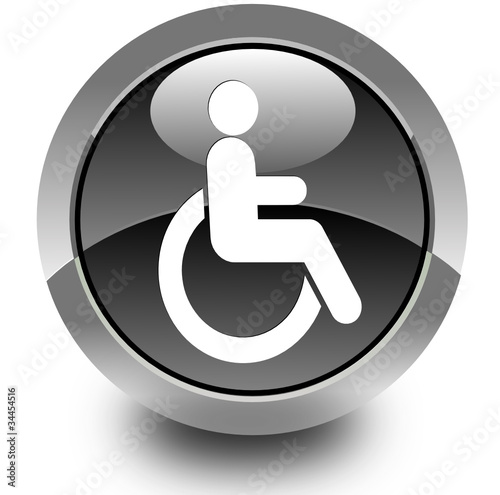 Handicap glossy icon