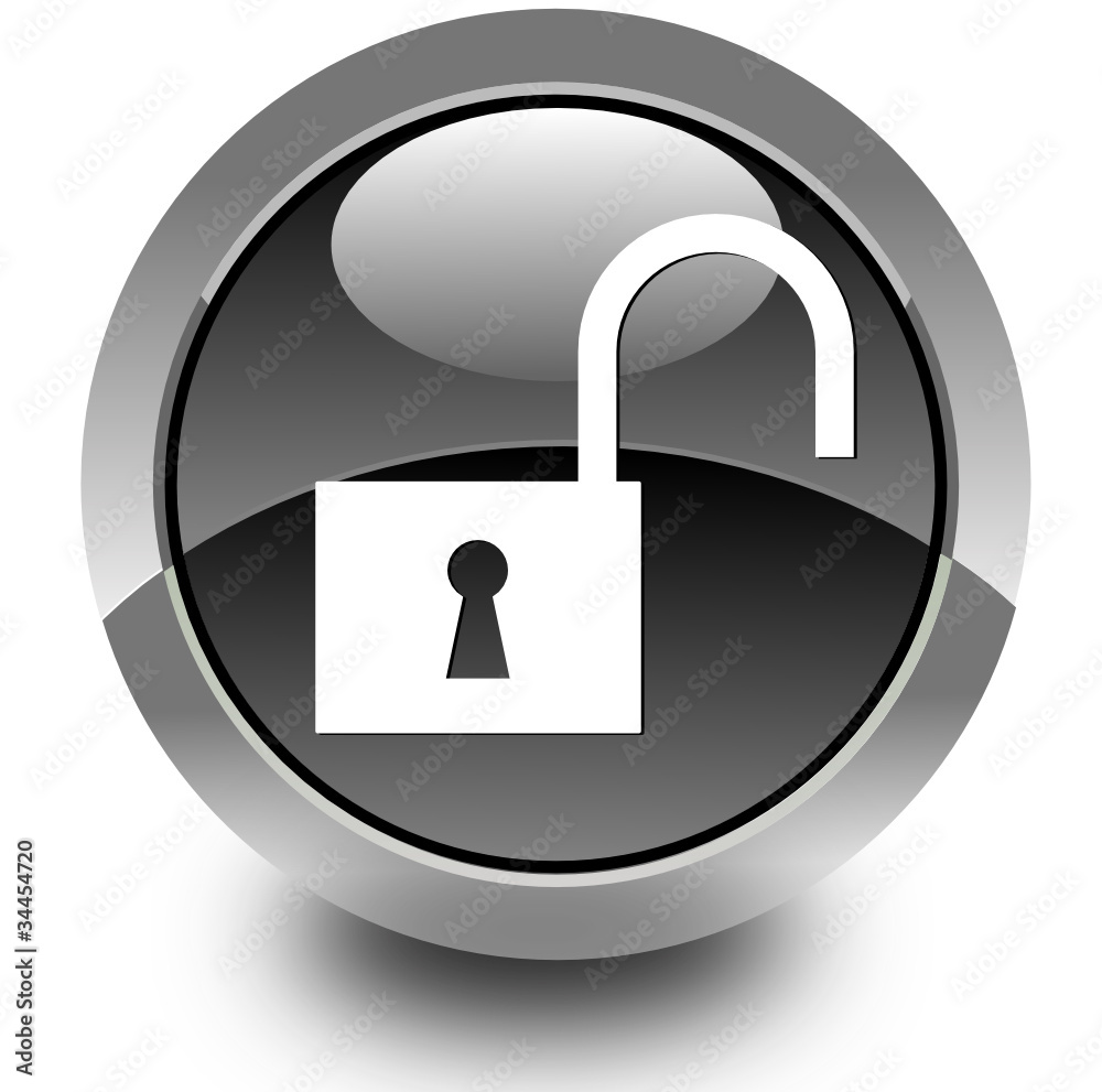 Unlock glossy icon Unlock glossy icon