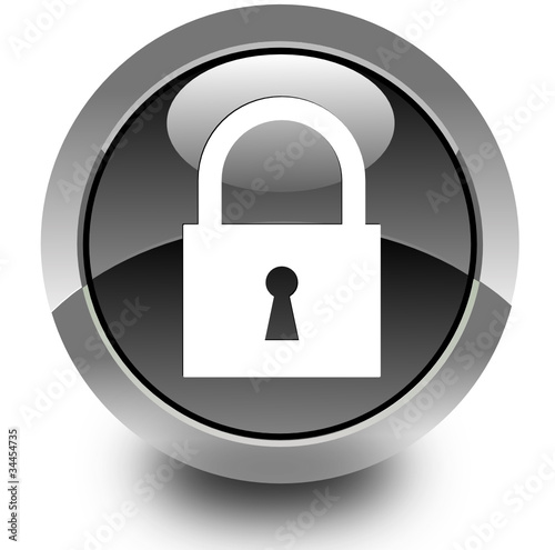Security glossy icon