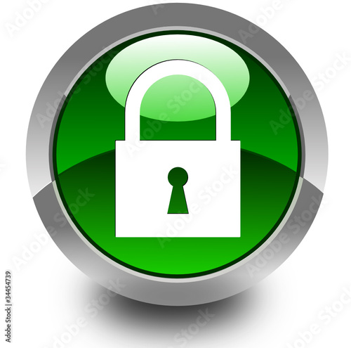 Security glossy icon