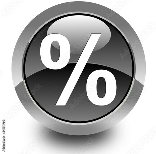 Discount glossy icon