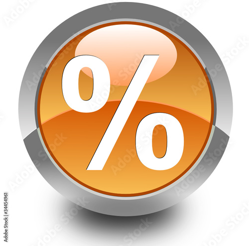 Discount glossy icon