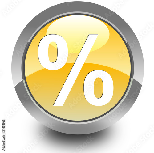 Discount glossy icon