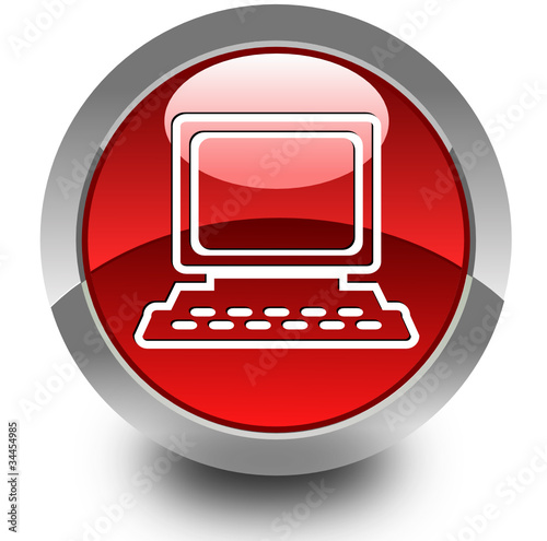 Personal computer glossy icon