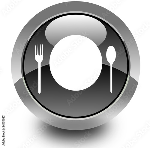Fast food glossy icon