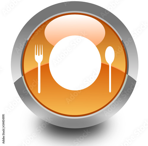 Fast food glossy icon