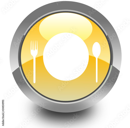 Fast food glossy icon