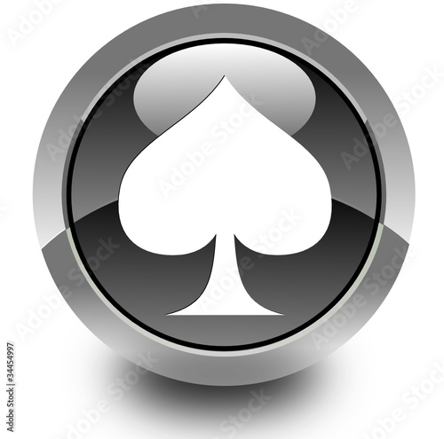 Glossy playing card symbol