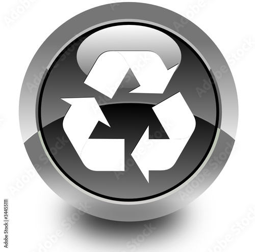 Recycle glossy icon
