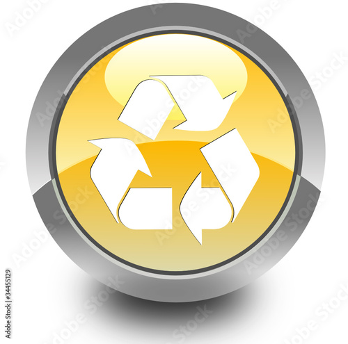 Recycle glossy icon