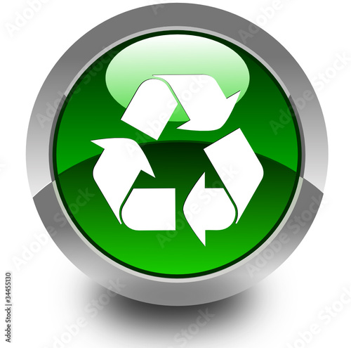 Recycle glossy icon