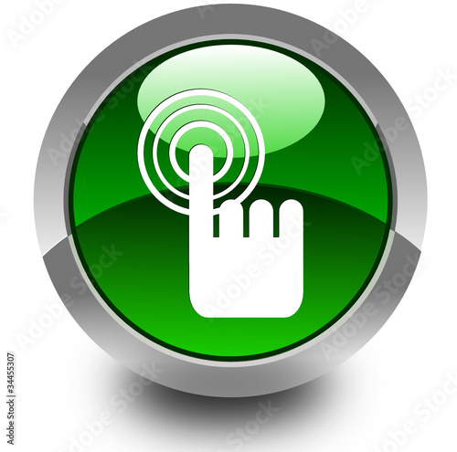 Touch function glossy icon