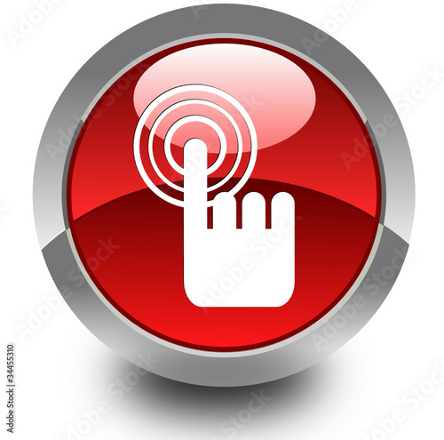 Touch function glossy icon