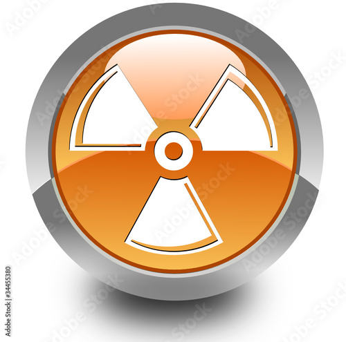 Radioactivity glossy icon