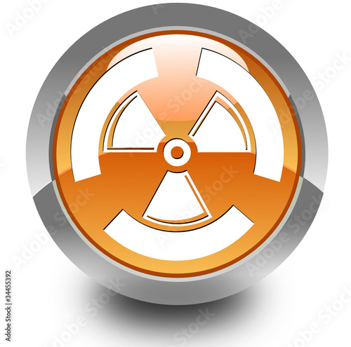 Radioactivity glossy icon
