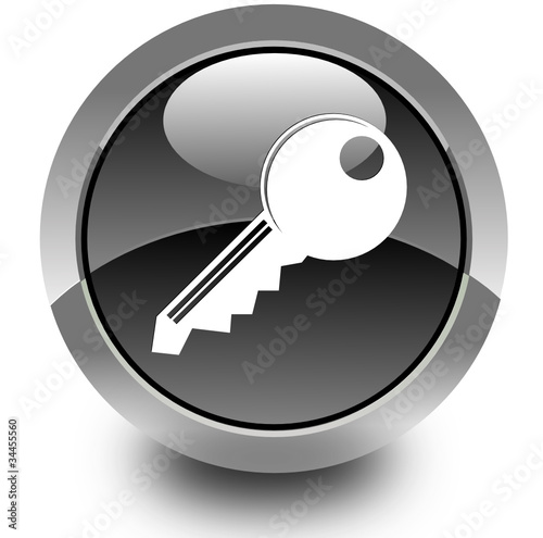 Key glossy icon