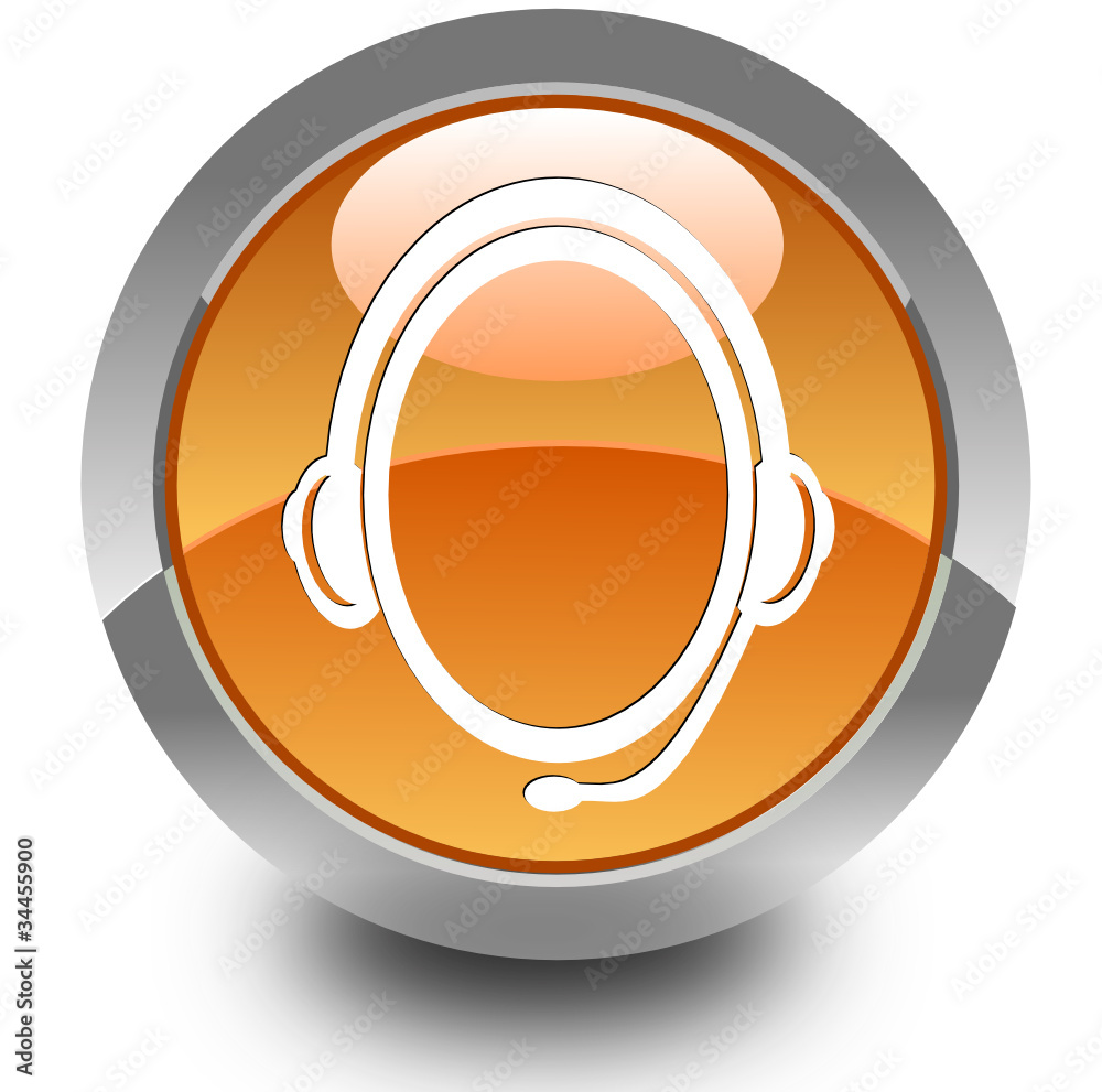 Call center glossy icon Call center glossy icon