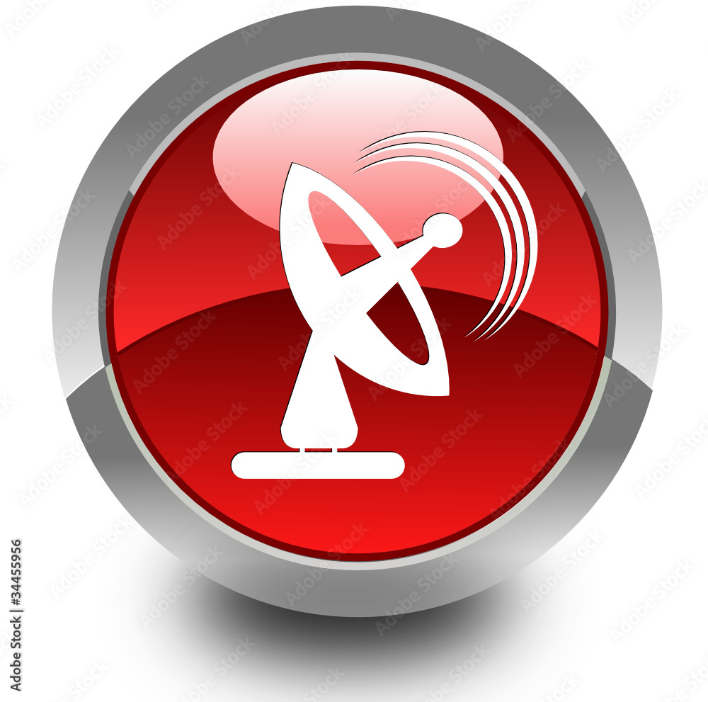Satellite glossy icon
