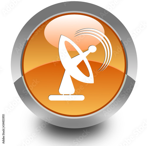 Satellite glossy icon