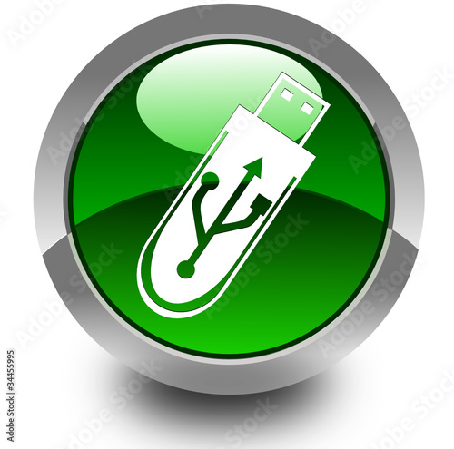 Pendrive glossy icon