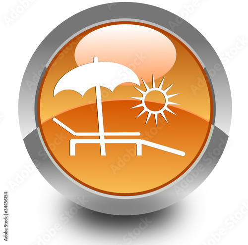 Summer glossy icon