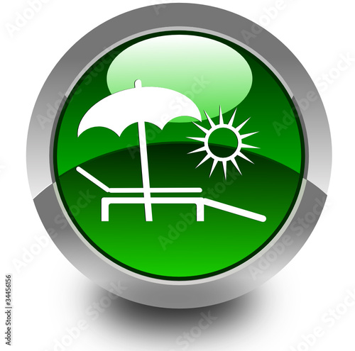 Summer glossy icon