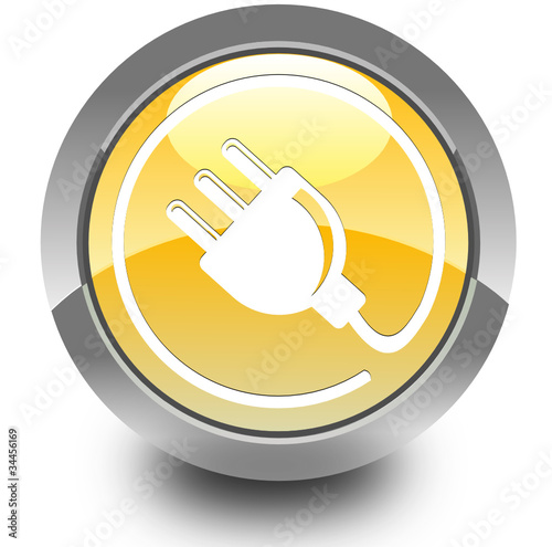 Plug glossy icon