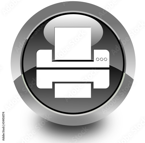 Printer glossy icon