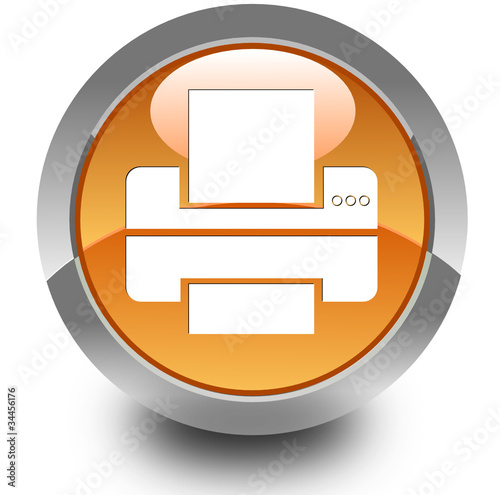 Printer glossy icon