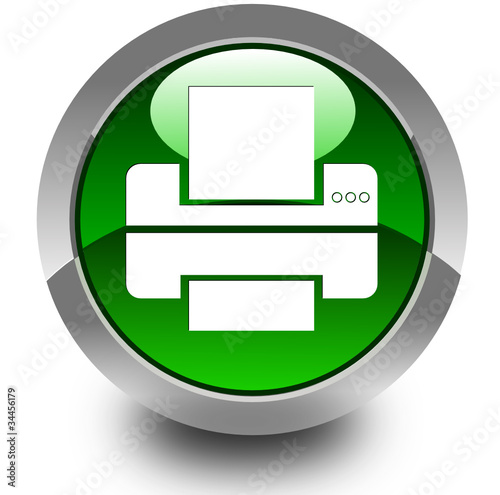 Printer glossy icon