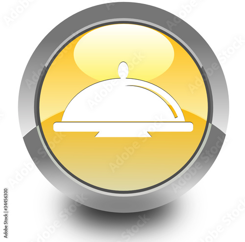 Restaurant glossy icon