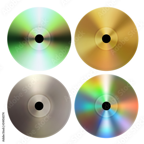 Vector CD DVD discs