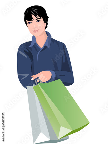 Close-up of man holding bag