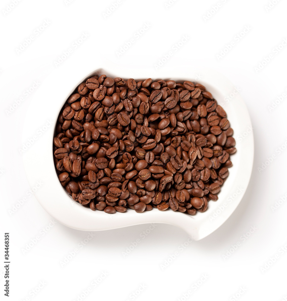 coffee beans on a plate coffee beans on a plate