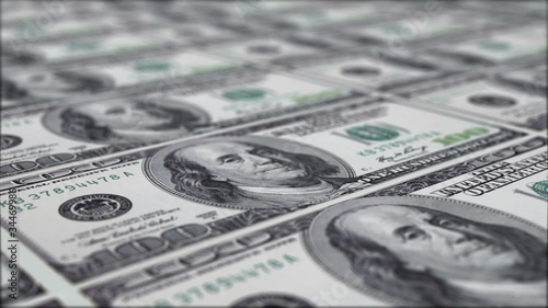 Printing 100 dollar notes (loopable)