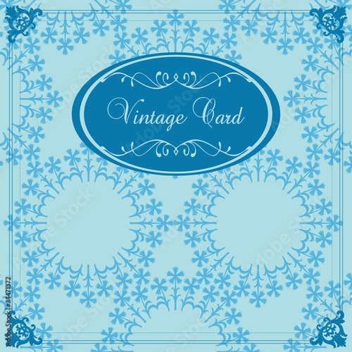 Vintage floral background illustration