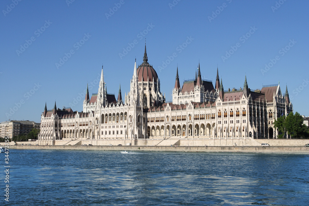 Budapest, the building of the Parliament