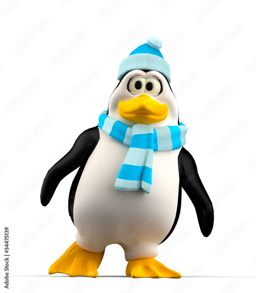 Obraz premium penguin walking down