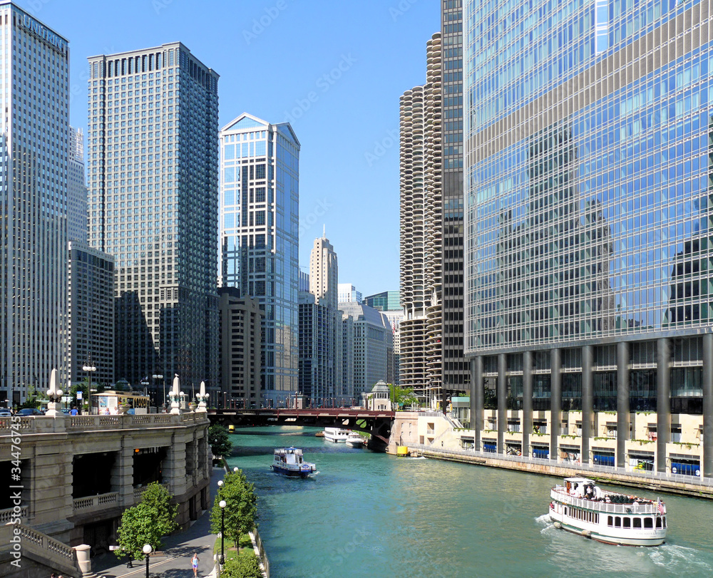 Fototapeta premium 027 Chicago - Chicago River