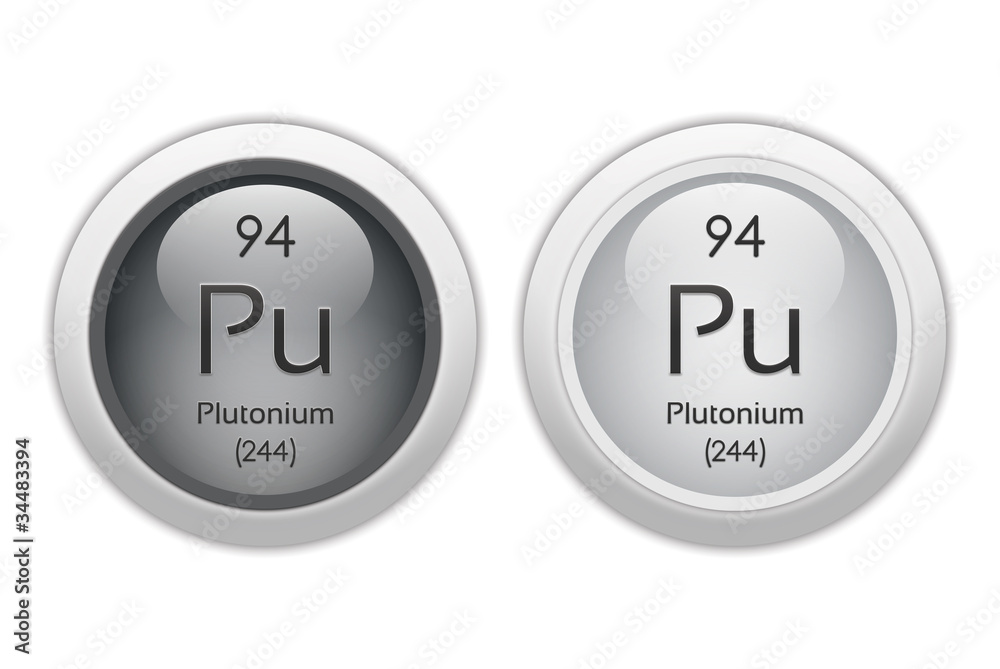 Plutonium - two glossy web buttons Plutonium - two glossy web buttons
