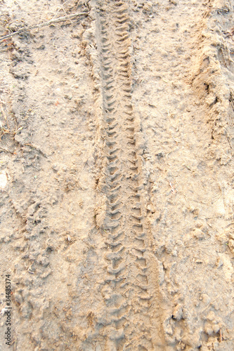 Trace of a tyre