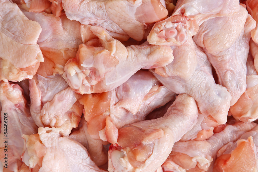 Raw chicken wing Raw chicken wing