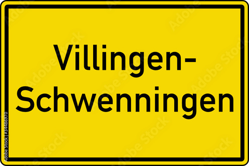 Villingen-Schwenningen Ortstafel Ortseingang Schild