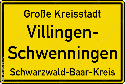 illingen-Schwenningen Ortstafel Ortseingang Schild