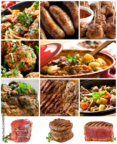 Beef Images Collage