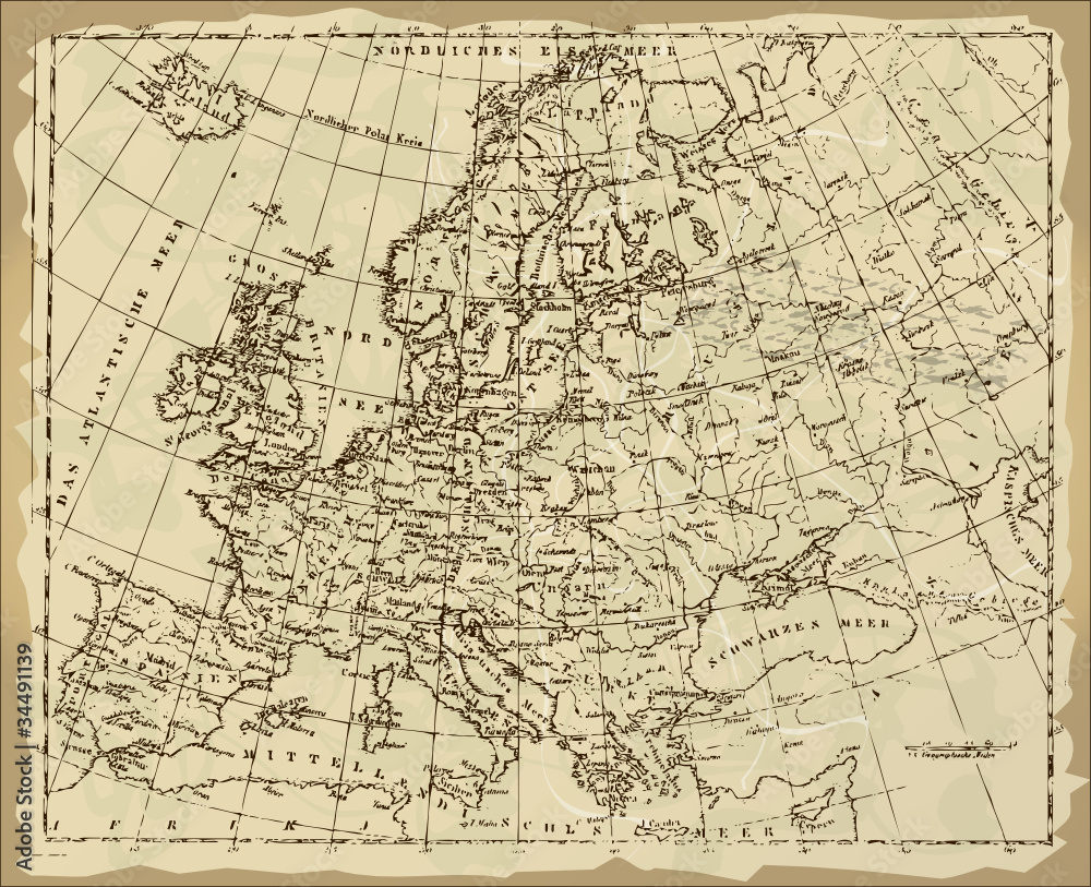 Old Europe Map