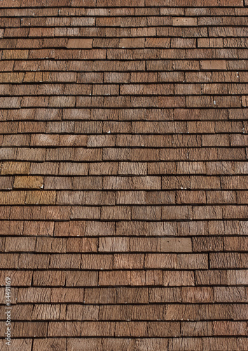 Thai style wood tile roof