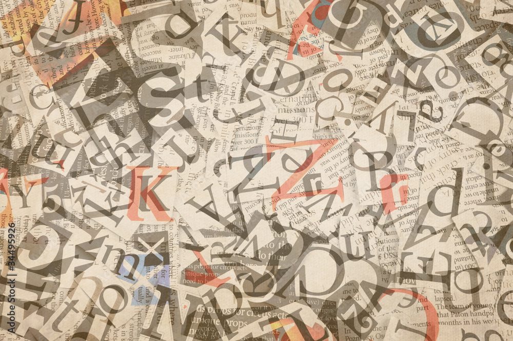 Fototapeta premium letters